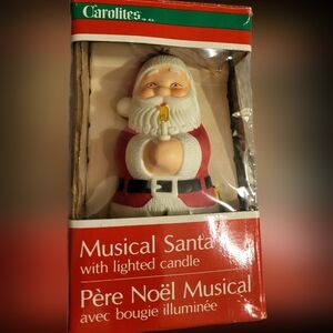 🎄1980's light up Musical Santa rare vintage NIB